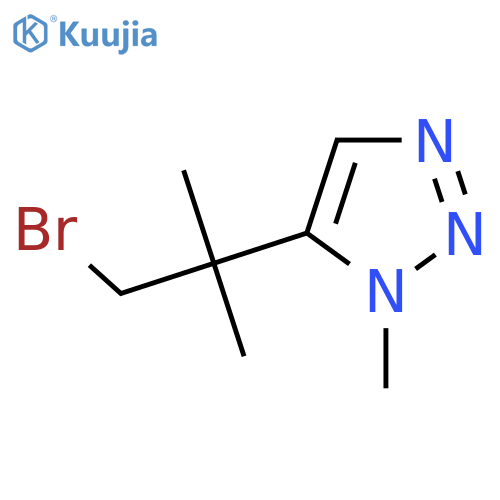 5-(1-bromo-2-methylpropan-2-yl)-1-methyl-1H-1,2,3-triazole structure