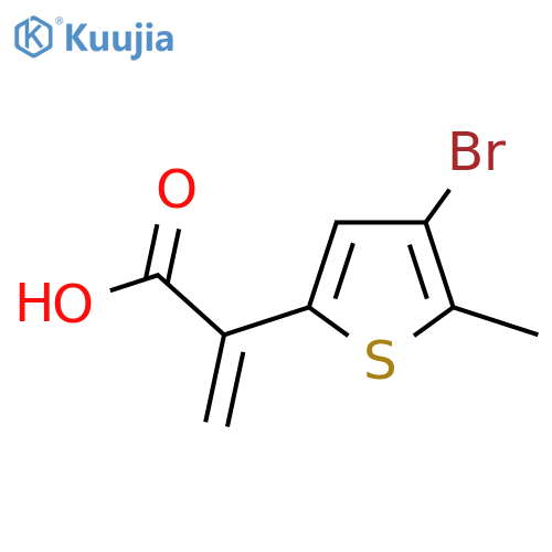 2-(4-bromo-5-methylthiophen-2-yl)prop-2-enoic acid structure