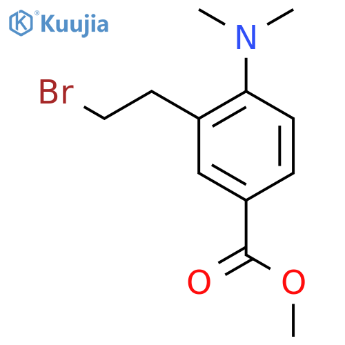 methyl 3-(2-bromoethyl)-4-(dimethylamino)benzoate structure