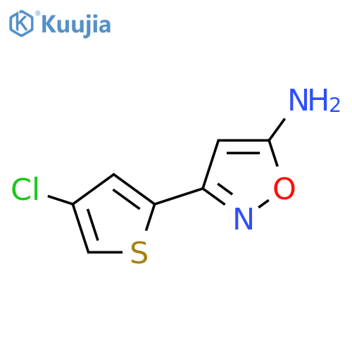 3-(4-chlorothiophen-2-yl)-1,2-oxazol-5-amine structure