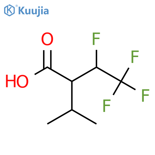 3,4,4,4-tetrafluoro-2-(propan-2-yl)butanoic acid structure