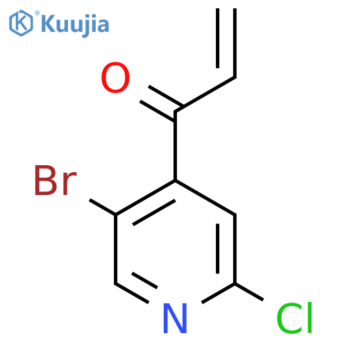 1-(5-bromo-2-chloropyridin-4-yl)prop-2-en-1-one structure