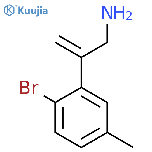 2-(2-bromo-5-methylphenyl)prop-2-en-1-amine structure
