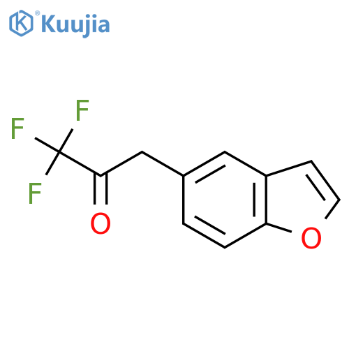 3-(1-benzofuran-5-yl)-1,1,1-trifluoropropan-2-one structure