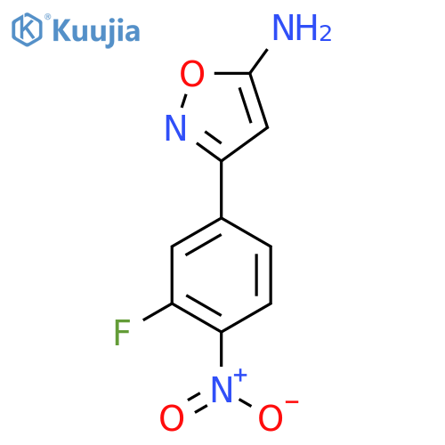 3-(3-fluoro-4-nitrophenyl)-1,2-oxazol-5-amine structure