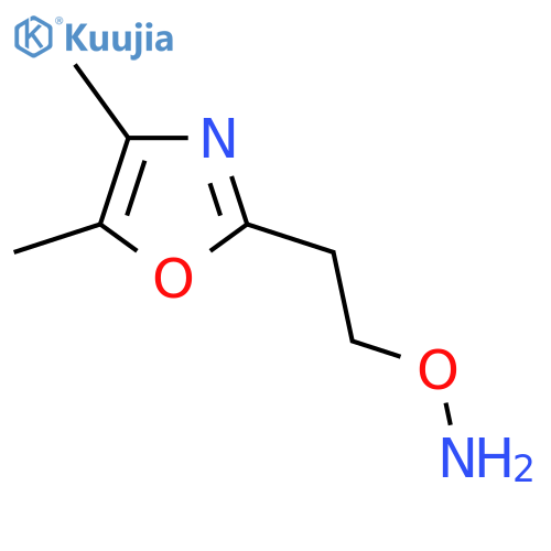O-2-(dimethyl-1,3-oxazol-2-yl)ethylhydroxylamine structure
