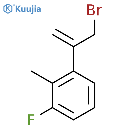 1-(3-bromoprop-1-en-2-yl)-3-fluoro-2-methylbenzene structure