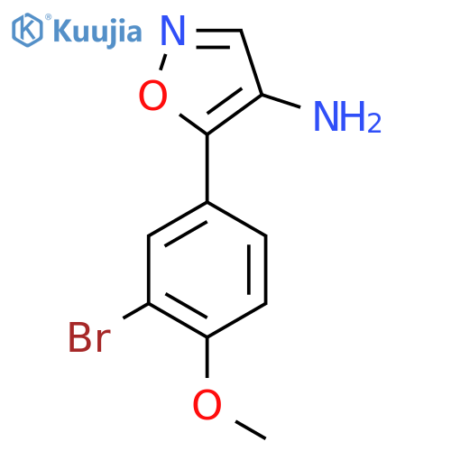 5-(3-bromo-4-methoxyphenyl)-1,2-oxazol-4-amine structure