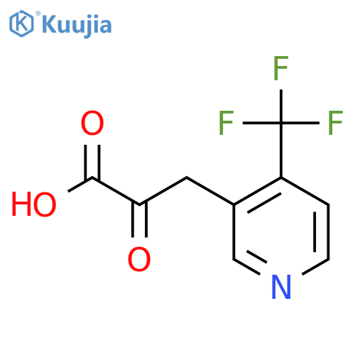 2-oxo-3-4-(trifluoromethyl)pyridin-3-ylpropanoic acid structure