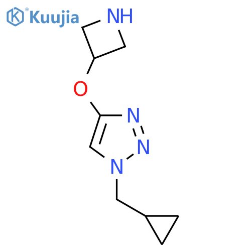 4-(azetidin-3-yloxy)-1-(cyclopropylmethyl)-1H-1,2,3-triazole structure