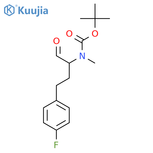 tert-butyl N-4-(4-fluorophenyl)-1-oxobutan-2-yl-N-methylcarbamate structure
