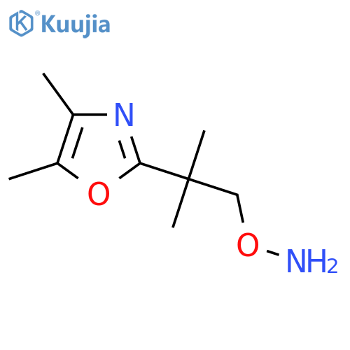 O-2-(dimethyl-1,3-oxazol-2-yl)-2-methylpropylhydroxylamine structure