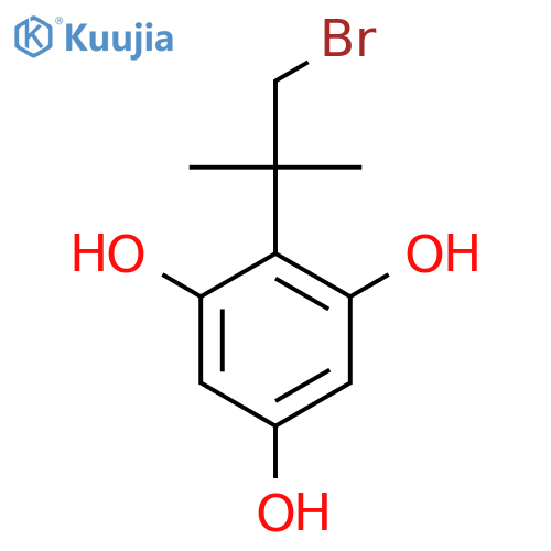 2-(1-bromo-2-methylpropan-2-yl)benzene-1,3,5-triol structure