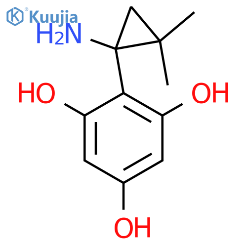 2-(1-amino-2,2-dimethylcyclopropyl)benzene-1,3,5-triol structure