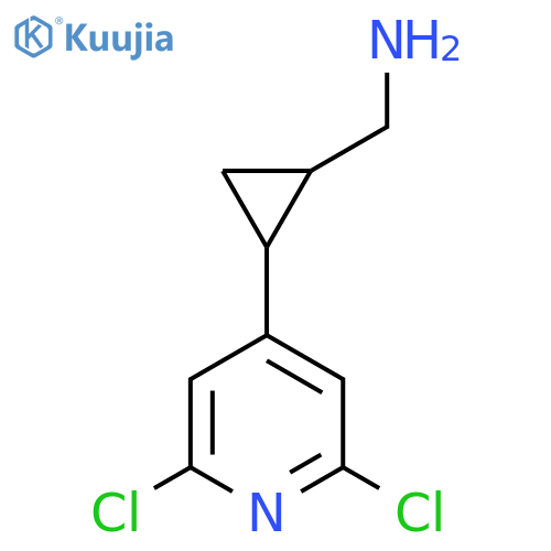 2-(2,6-dichloropyridin-4-yl)cyclopropylmethanamine structure