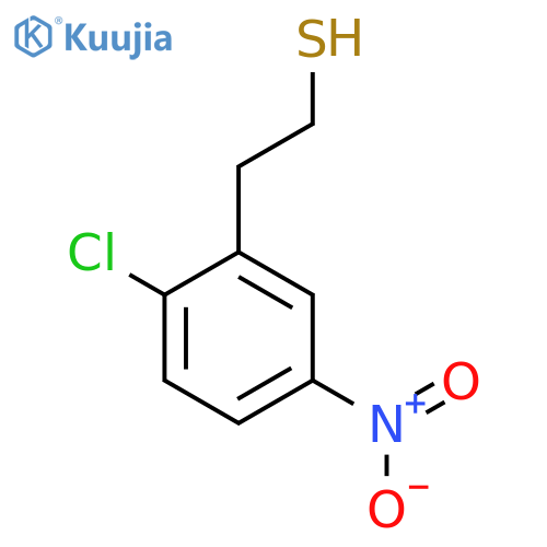 2-(2-chloro-5-nitrophenyl)ethane-1-thiol structure