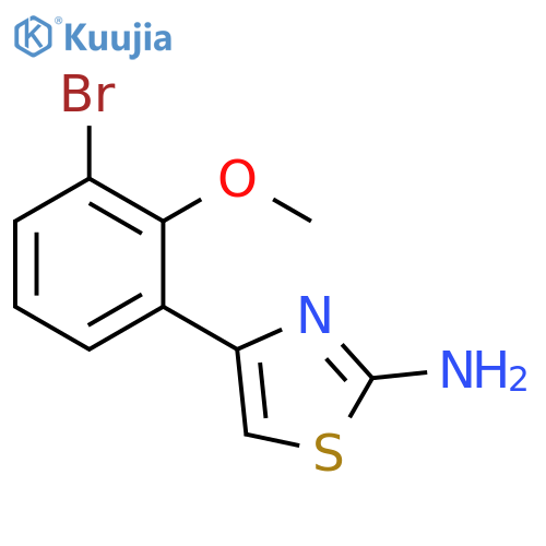4-(3-bromo-2-methoxyphenyl)-1,3-thiazol-2-amine structure