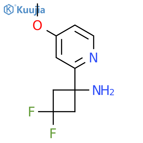 3,3-difluoro-1-(4-methoxypyridin-2-yl)cyclobutan-1-amine structure