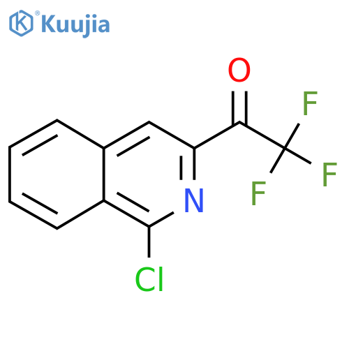 1-(1-chloroisoquinolin-3-yl)-2,2,2-trifluoroethan-1-one structure
