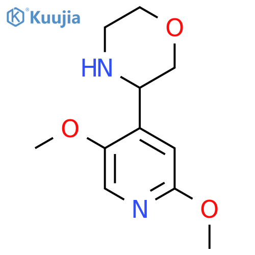3-(2,5-dimethoxypyridin-4-yl)morpholine structure