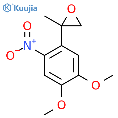 2-(4,5-dimethoxy-2-nitrophenyl)-2-methyloxirane structure