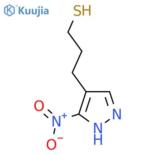 3-(3-nitro-1H-pyrazol-4-yl)propane-1-thiol structure