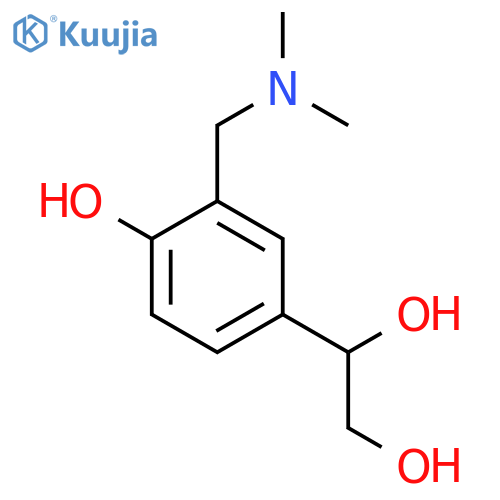 1-{3-(dimethylamino)methyl-4-hydroxyphenyl}ethane-1,2-diol structure