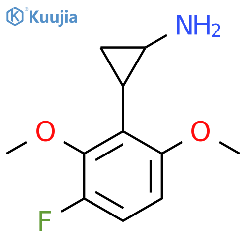 2-(3-fluoro-2,6-dimethoxyphenyl)cyclopropan-1-amine structure
