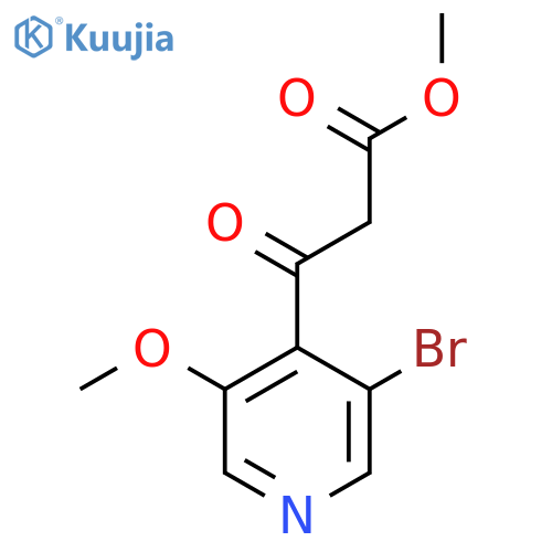 methyl 3-(3-bromo-5-methoxypyridin-4-yl)-3-oxopropanoate structure