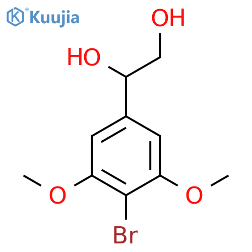 1-(4-bromo-3,5-dimethoxyphenyl)ethane-1,2-diol structure