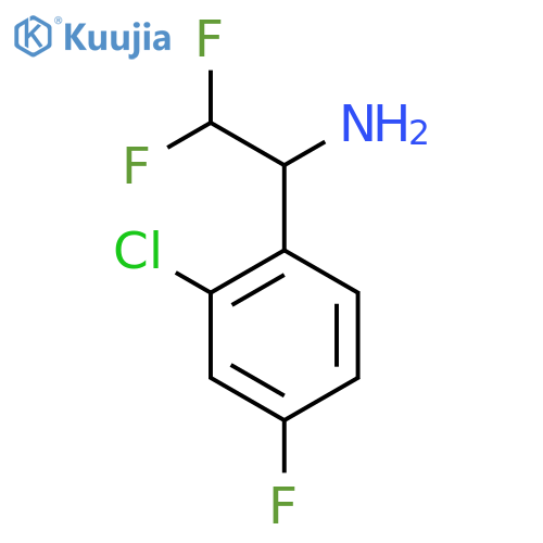 1-(2-chloro-4-fluorophenyl)-2,2-difluoroethan-1-amine structure