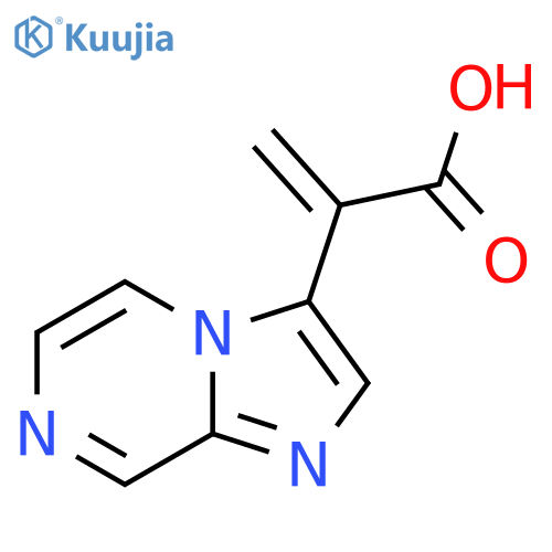 2-{imidazo1,2-apyrazin-3-yl}prop-2-enoic acid structure