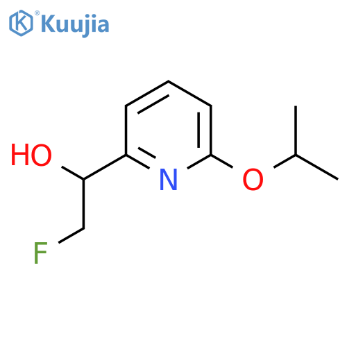 2-fluoro-1-6-(propan-2-yloxy)pyridin-2-ylethan-1-ol structure