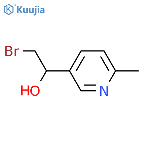 2-bromo-1-(6-methylpyridin-3-yl)ethan-1-ol structure
