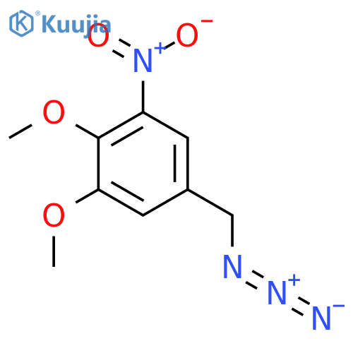 5-(azidomethyl)-1,2-dimethoxy-3-nitrobenzene structure