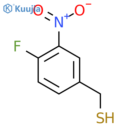 (4-fluoro-3-nitrophenyl)methanethiol structure