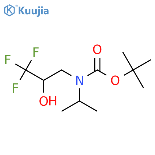 tert-butyl N-(propan-2-yl)-N-(3,3,3-trifluoro-2-hydroxypropyl)carbamate structure