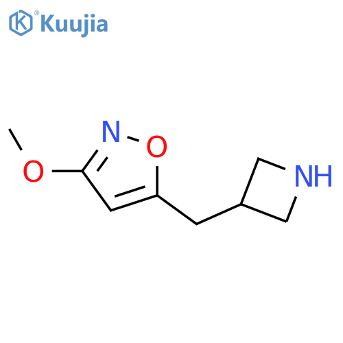 5-(azetidin-3-yl)methyl-3-methoxy-1,2-oxazole structure