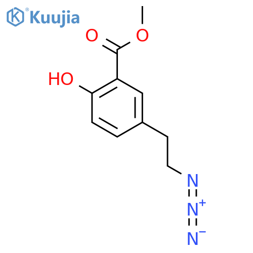 Methyl 5-(2-azidoethyl)-2-hydroxybenzoate structure