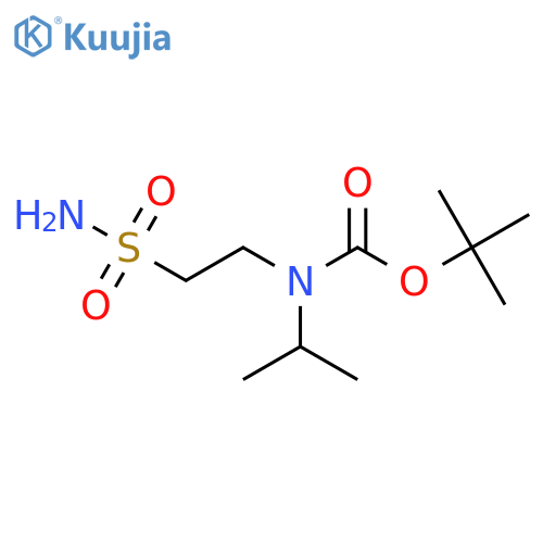 tert-butyl N-(propan-2-yl)-N-(2-sulfamoylethyl)carbamate structure