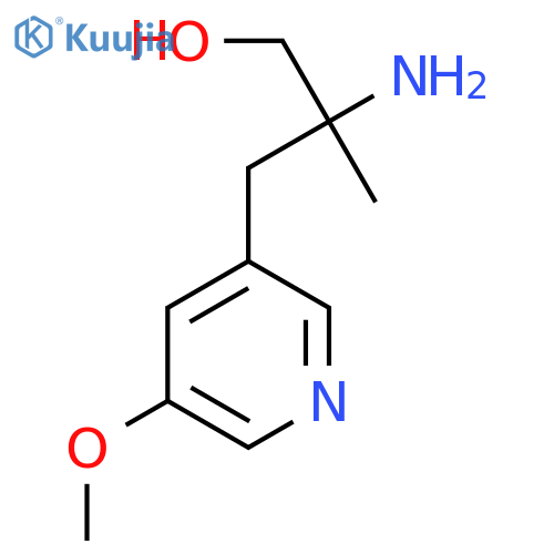 2-amino-3-(5-methoxypyridin-3-yl)-2-methylpropan-1-ol structure