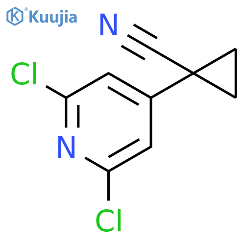 1-(2,6-dichloropyridin-4-yl)cyclopropane-1-carbonitrile structure