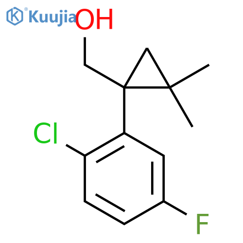 1-(2-chloro-5-fluorophenyl)-2,2-dimethylcyclopropylmethanol structure