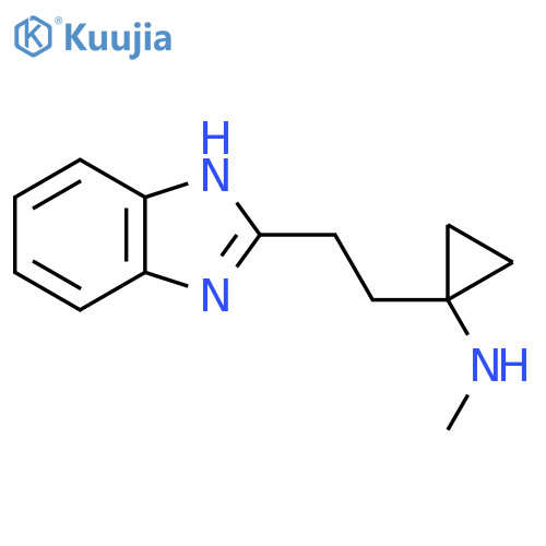 1-2-(1H-1,3-benzodiazol-2-yl)ethyl-N-methylcyclopropan-1-amine structure