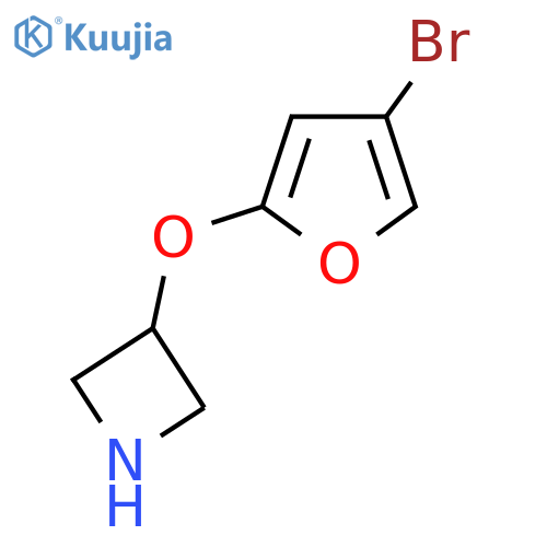 3-(4-bromofuran-2-yl)oxyazetidine structure