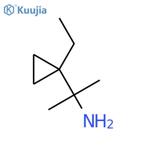 2-(1-ethylcyclopropyl)propan-2-amine structure