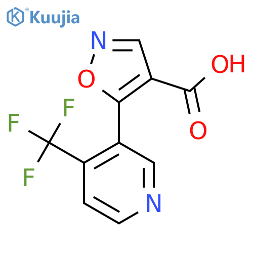 5-4-(trifluoromethyl)pyridin-3-yl-1,2-oxazole-4-carboxylic acid structure