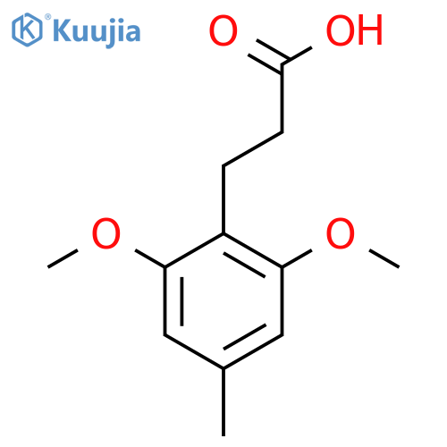 3-(2,6-dimethoxy-4-methylphenyl)propanoic acid structure