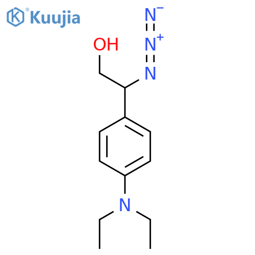2-azido-2-4-(diethylamino)phenylethan-1-ol structure