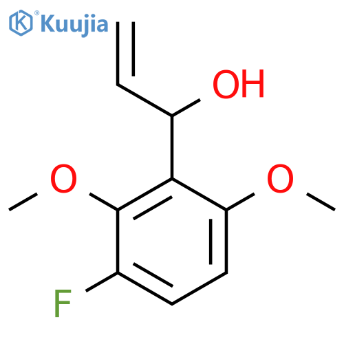 1-(3-fluoro-2,6-dimethoxyphenyl)prop-2-en-1-ol structure
